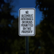 No Alcoholic Beverages Or Drugs Permitted On This Property Aluminum Sign (EGR Reflective)