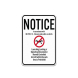 National Park Service Drone Liability Notice Aluminum Sign (Non Reflective)