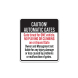 Caution Automatic Gates Gate Timed For One Vehicle Aluminum Sign (Non Reflective)