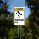 ANSI Watch Your Step Aluminum Sign (Non Reflective)