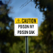 ANSI Poison IVY Poison OAK Aluminum Sign (Non Reflective)