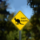 Kangaroos Crossing Aluminum Sign (Non Reflective)
