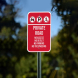 Private Road No Access Outlet Aluminum Sign (Non Reflective)