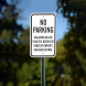 Violators Will Be Ticketed Booted Or Towed Aluminum Sign (Non Reflective)