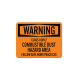 OSHA Class II Div 2 Combustible Dust Hazard Area Aluminum Sign (Non Reflective)