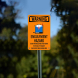 OSHA Engulfment Hazard Aluminum Sign (Non Reflective)