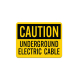 Underground Electric Cable Decal (Non Reflective)