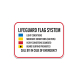 Lifeguard Flag System Aluminum Sign (Non Reflective)