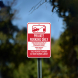 Tow Away Private Parking Only Aluminum Sign (Non Reflective)