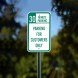30 Minutes Parking Aluminum Sign (Non Reflective)