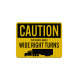 Truck Vehicle Wide Right Turns Aluminum Sign (EGR Reflective)