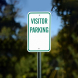 Reserved Visitor Parking Aluminum Sign (Non Reflective)