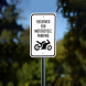 Reserved For Motorcycle Aluminum Sign (Non Reflective)