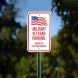 Military Veteran Parking Aluminum Sign (Non Reflective)