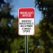 Improperly Parked Vehicles Will Be Towed Aluminum Sign (Non Reflective)