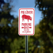 Pig Lover Parking Only Aluminum Sign (Non Reflective)