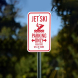 Jet Ski Parking Only Aluminum Sign (Non Reflective)