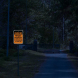 Warning No Trespassing No Hunting Aluminum Sign (Diamond Reflective)