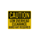 Low Clearance Hard Hat Required Decal (EGR Reflective)