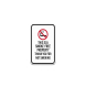 This Is A Smoke Free Property Aluminum Sign (Non Reflective)