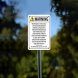 California Prop 65 Exposure Warning Aluminum Sign (Non Reflective)
