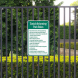 Social Distancing Park Rules Aluminum Sign (Non Reflective)