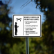 Remotely Controlled Aircraft Must Comply Aluminum Sign (Non Reflective)