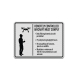 Remotely Controlled Aircraft Must Comply Aluminum Sign (Diamond Reflective)
