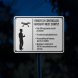 Remotely Controlled Aircraft Must Comply Aluminum Sign (Diamond Reflective)