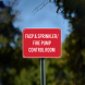 FACP & Sprinkler Fire Pump Control Room Aluminum Sign (Non Reflective)