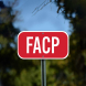Fire Alarm Control Panel FACP Aluminum Sign (Non Reflective)