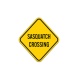 Sasquatch Crossing Aluminum Sign (Non Reflective)
