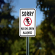 Sorry No Children Allowed Aluminum Sign (Non Reflective)