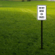 Do Not Drive on Grass Aluminum Sign (Non Reflective)
