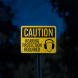 Hearing Protection Required Aluminum Sign (EGR Reflective)