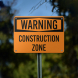 OSHA Construction Zone Aluminum Sign (Non Reflective)
