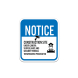 Notice Under Camera Surveillance & Security Patrols Aluminum Sign (Non Reflective)