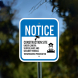 Notice Under Camera Surveillance & Security Patrols Aluminum Sign (Non Reflective)