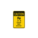 Slippery When Wet Or Icy Aluminum Sign (Non Reflective)