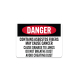 Bilingual Danger Contains Asbestos Fibers Aluminum Sign (Non Reflective)