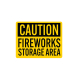 Fireworks Storage Area Decal (Non Reflective)