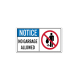 ANSI No Garbage Allowed Decal (Non Reflective)