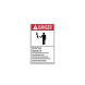 ANSI Electric Fence Stay Back Aluminum Sign (Non Reflective)