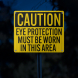 PPE Eye Protection Aluminum Sign (EGR Reflective)