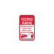 Reserved Parking Unauthorized Vehicles Towed Aluminum Sign (Non Reflective)