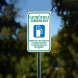 Parking While Not Connected To Charging Equipment Is A Parking Infraction Aluminum Sign (Non Reflective)