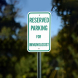 Parking Reserved For Immunologist Aluminum Sign (Non Reflective)