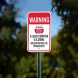 Property Is Under 24 Hour Surveillance Aluminum Sign (Non Reflective)