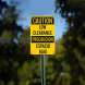 Bilingual OSHA Low Clearance Aluminum Sign (Non Reflective)