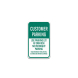 Customer Parking Use Parking Lot At Own Risk Aluminum Sign (Non Reflective)
